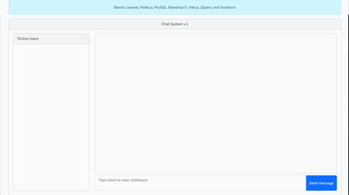 Laravel + Node Chat App